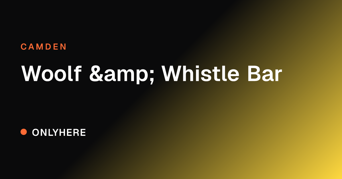Woolf & Whistle Bar