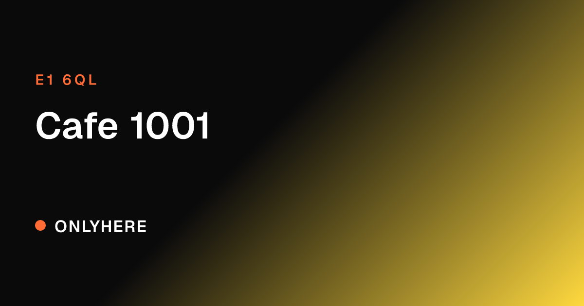 Cafe 1001