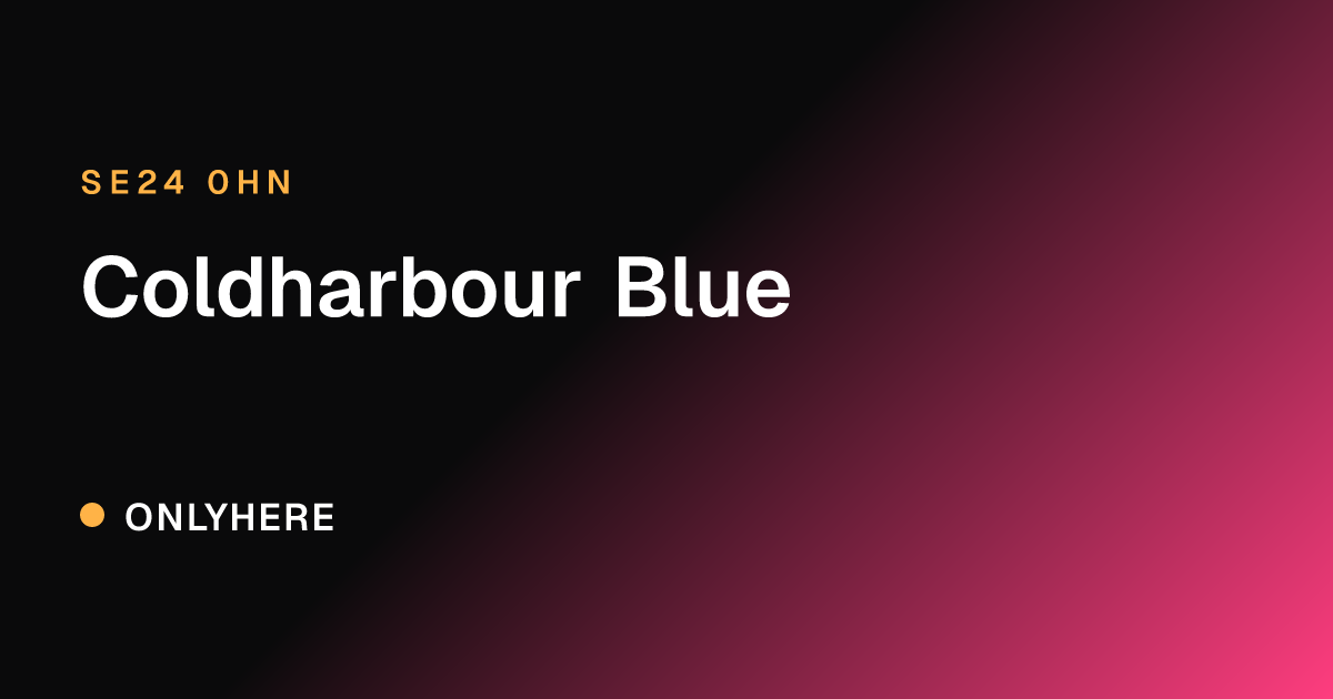 Coldharbour Blue