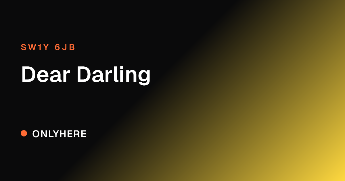 Dear Darling