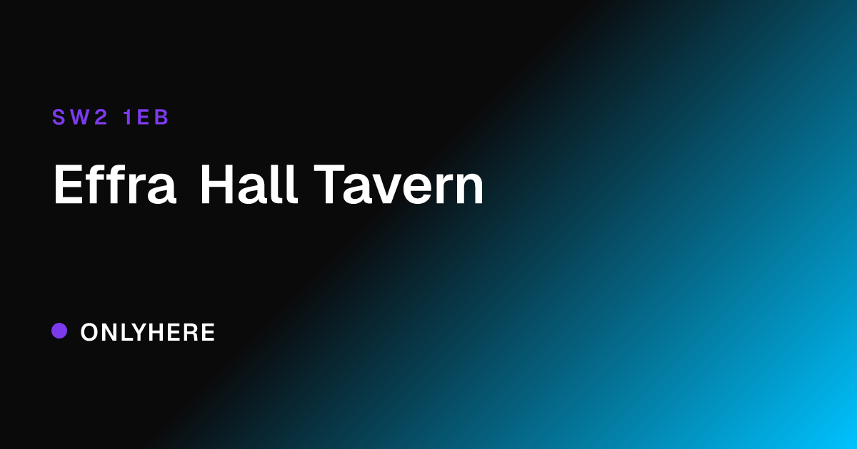 Effra Hall Tavern