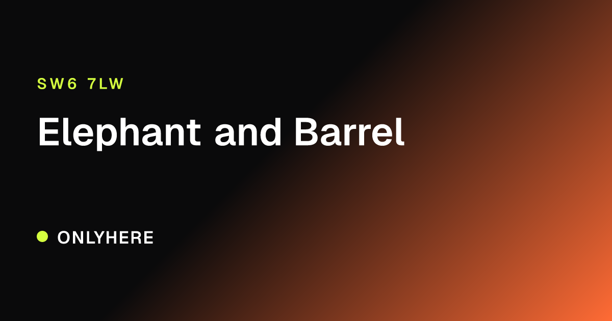 Elephant and Barrel
