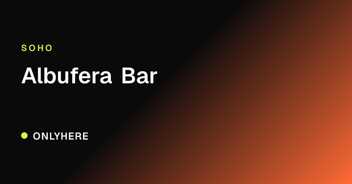 Albufera Bar
