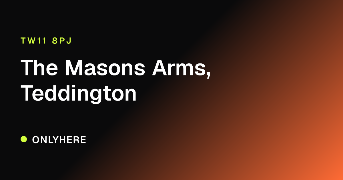 The Masons Arms, Teddington
