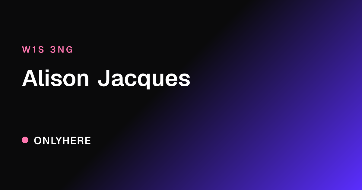 Alison Jacques