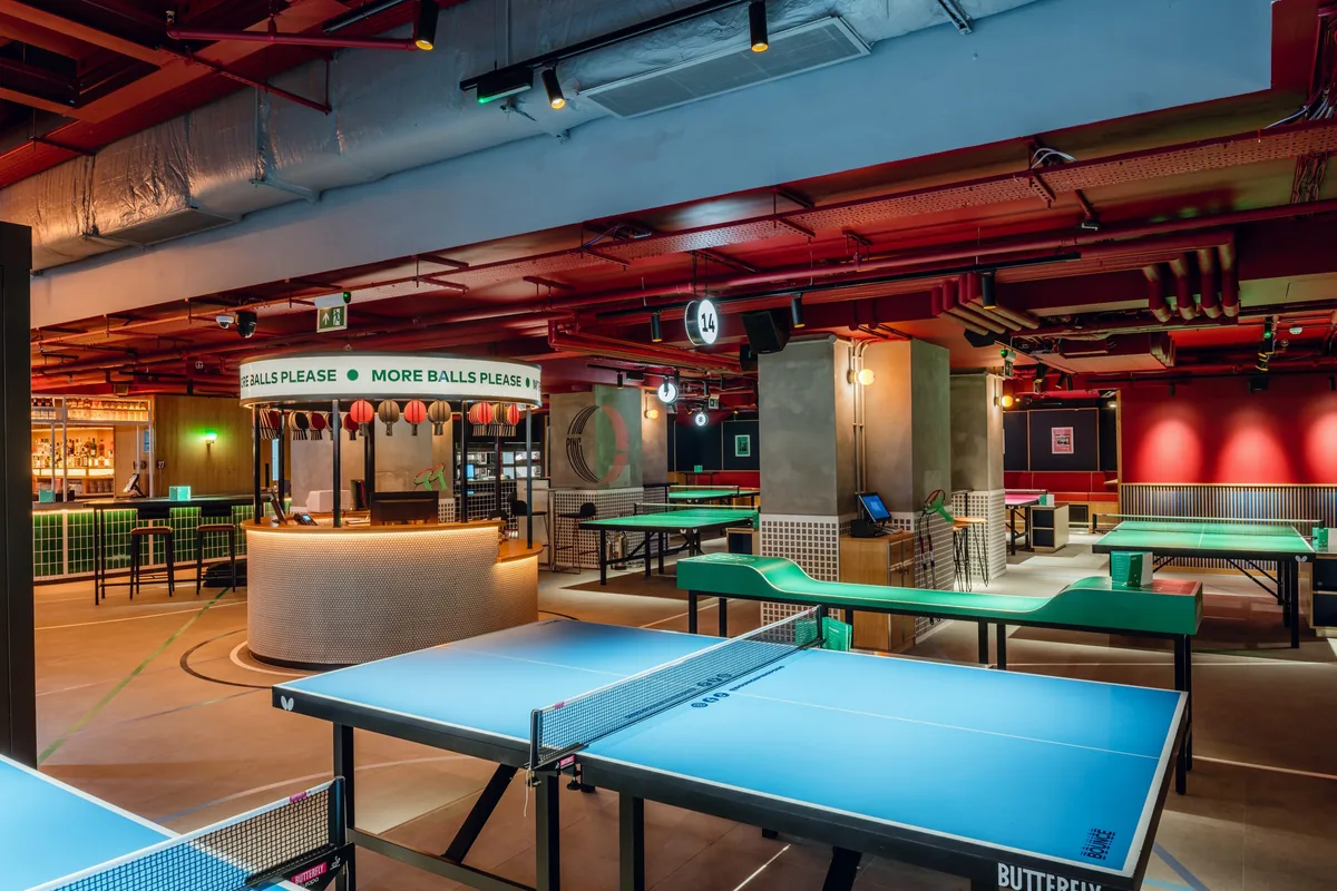 Bounce (Battersea Power Station), ping-pong in Battersea
