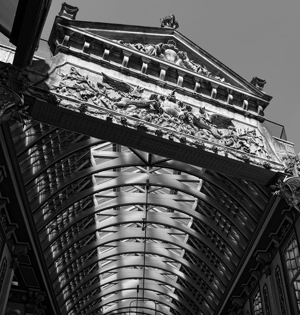Leadenhall Market, covered Victorian arcade in the City of London