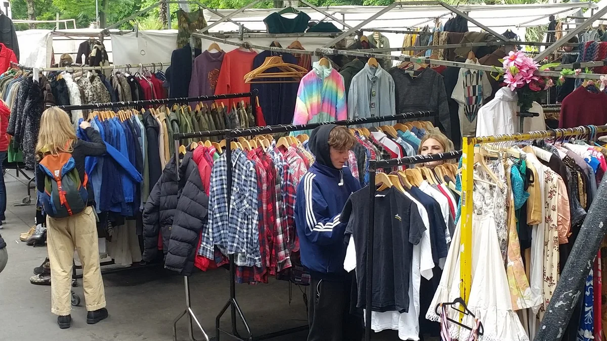 Portobello Green Market, vintage fashion market in Notting Hill