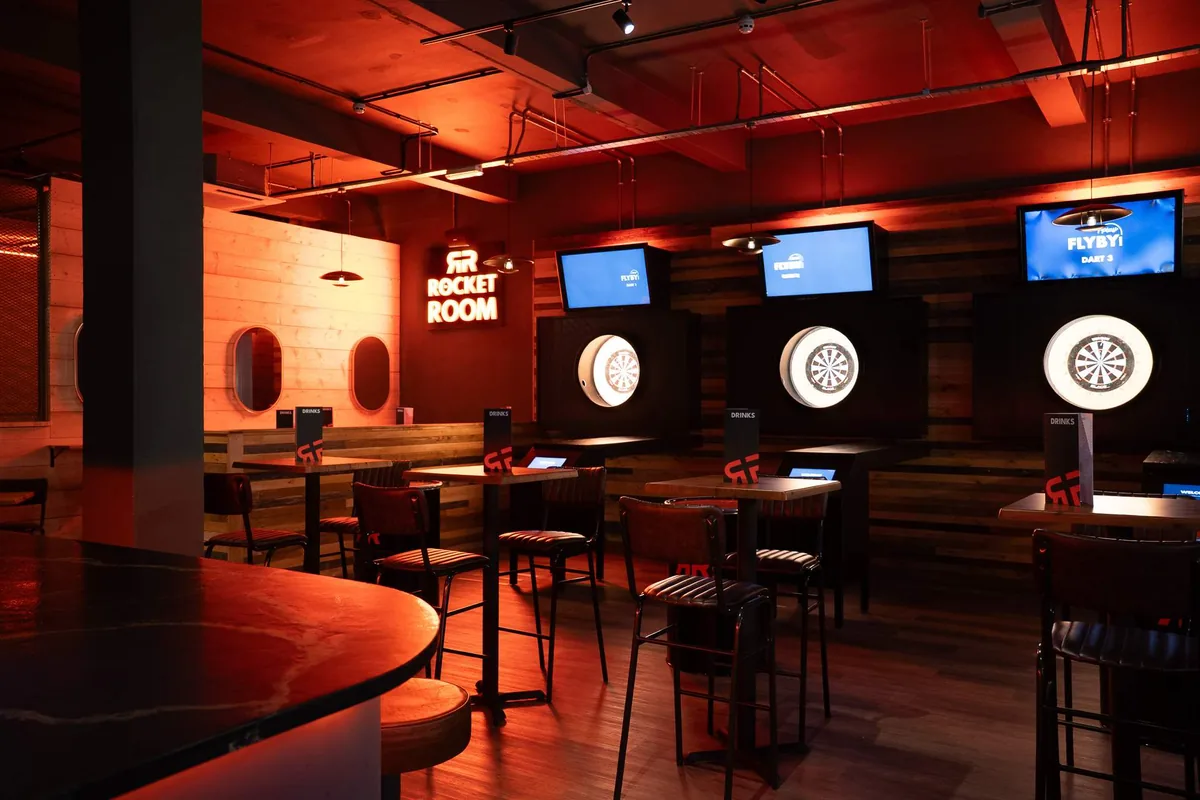 Rocket Room Leicester Square, shuffleboard in Leicester Square