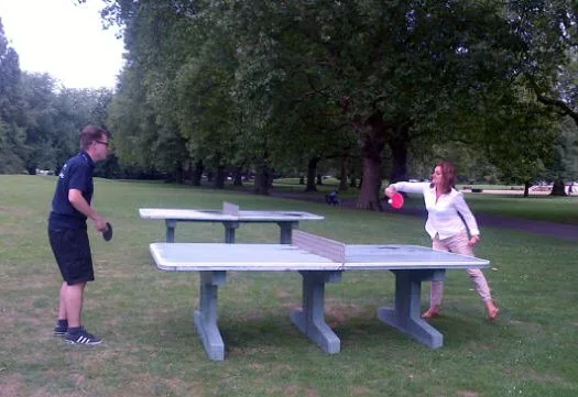 Southwark Park, ping-pong in Bermondsey / Rotherhithe