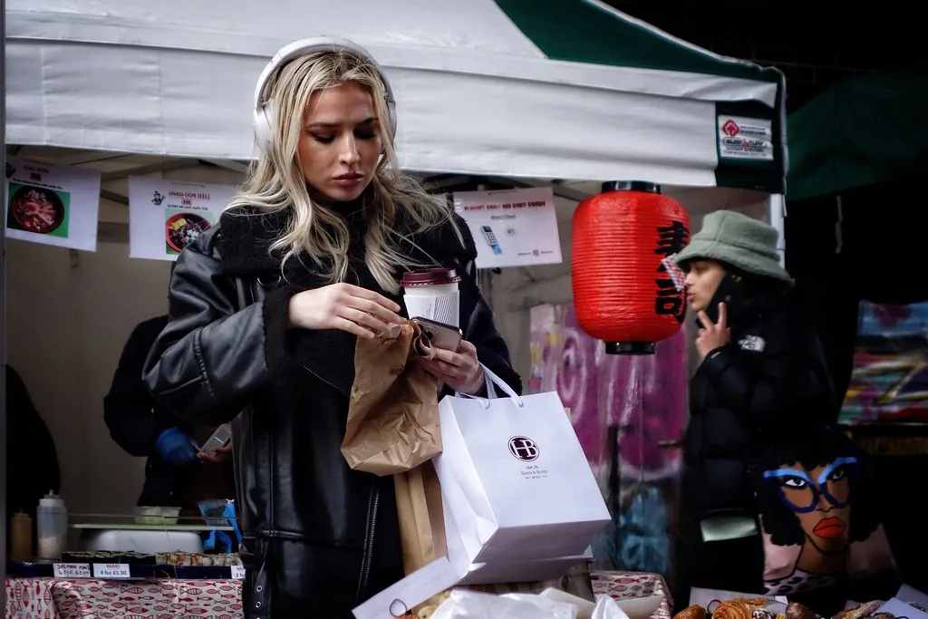 Sunday Upmarket, street food market at the Old Truman Brewery on Brick Lane