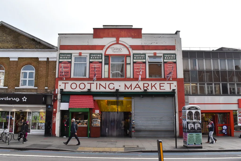 Tooting Market, indoor market in Tooting