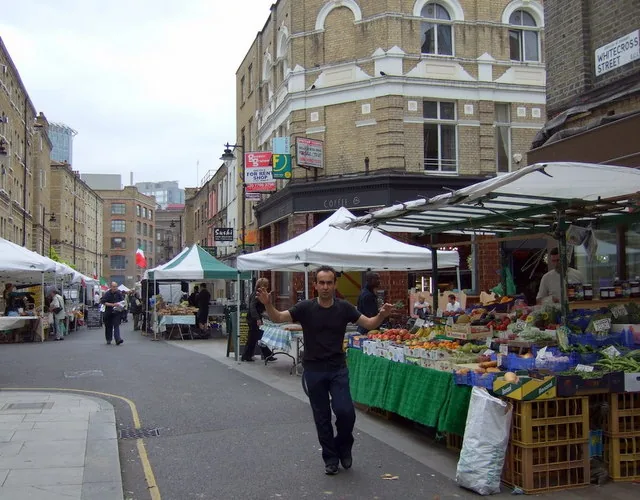 Whitecross Street Market, street-food and general market in Islington