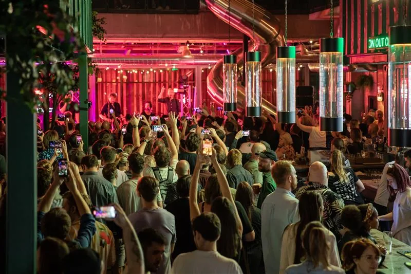 BrewDog Waterloo bar interior at night
