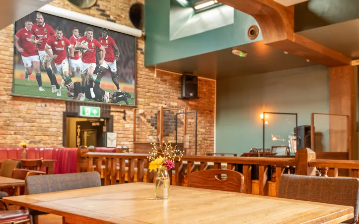 The Old Frizzle sports pub in Wimbledon showing live sport on big screens