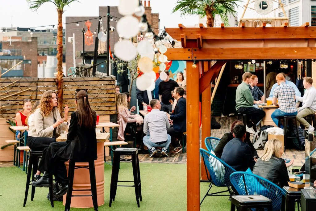 Queen of Hoxton rooftop, Shoreditch, London