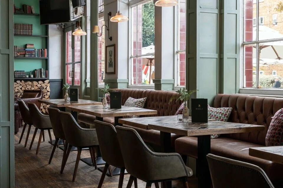 The Eagle, a Young's pub on Askew Road, west London